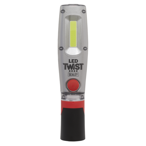 Sealey LED Twist Rechargeable Inspection Light 8W COB & 1W SMD LED1001
