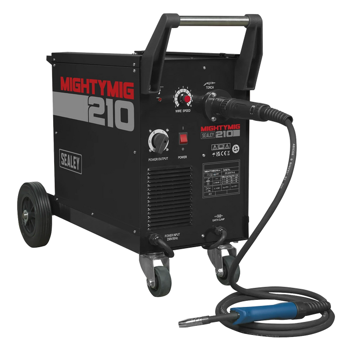 Sealey 210A Professional MIG Welder with Euro Torch MIGHTYMIG210