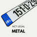 NCT METAL NUMBER PLATES