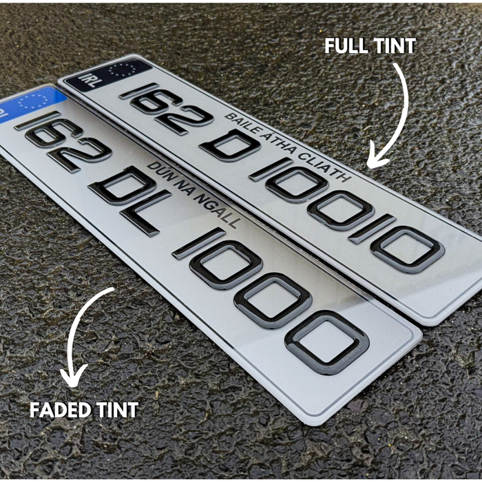 Sporty 3D Gel Show Number Plates