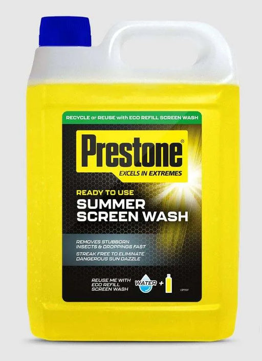 Prestone Maximum Visibility Summer Screen Wash 5L -  Ready to use