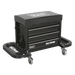 Mechanic&#8217;s Utility Seat &#038; Toolbox &#8211; Black