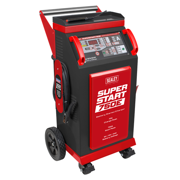 Sealey 6/12/24V Battery Starter/Charger 750A SUPERSTART750E
