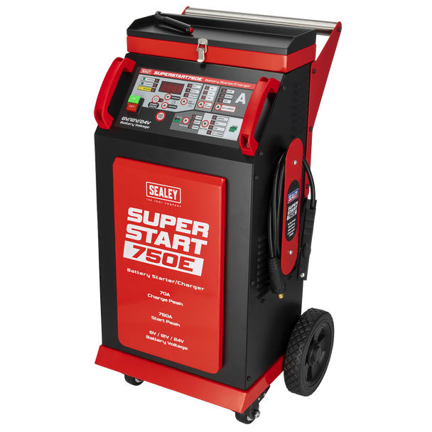 Sealey 6/12/24V Battery Starter/Charger 750A SUPERSTART750E