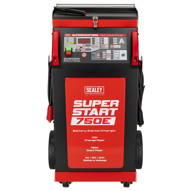 Sealey 6/12/24V Battery Starter/Charger 750A SUPERSTART750E