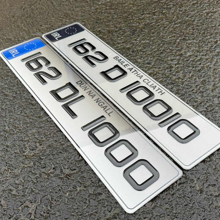 Sporty 3D Gel Show Number Plates