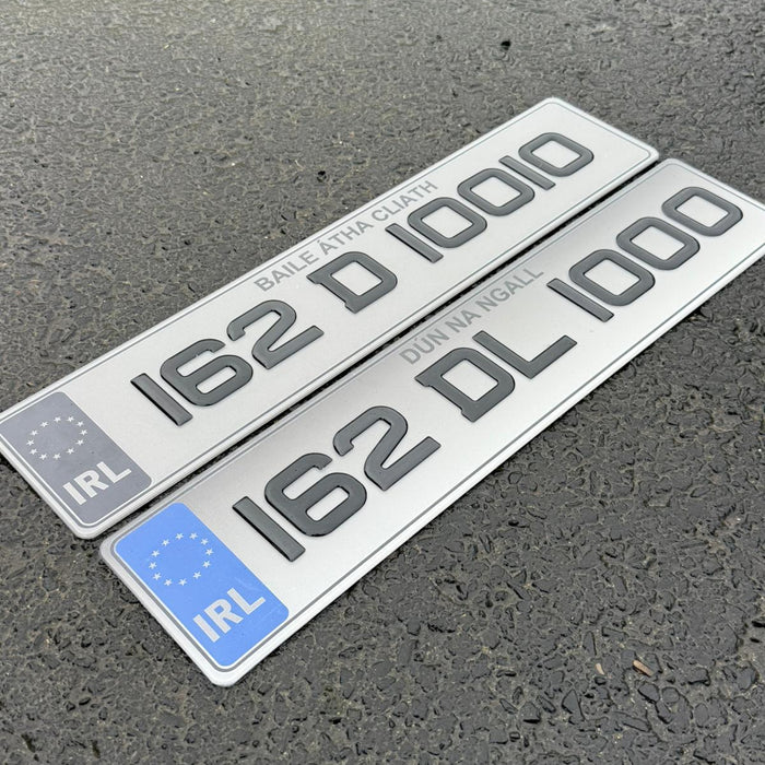 Sporty 3D Gel Show Number Plates