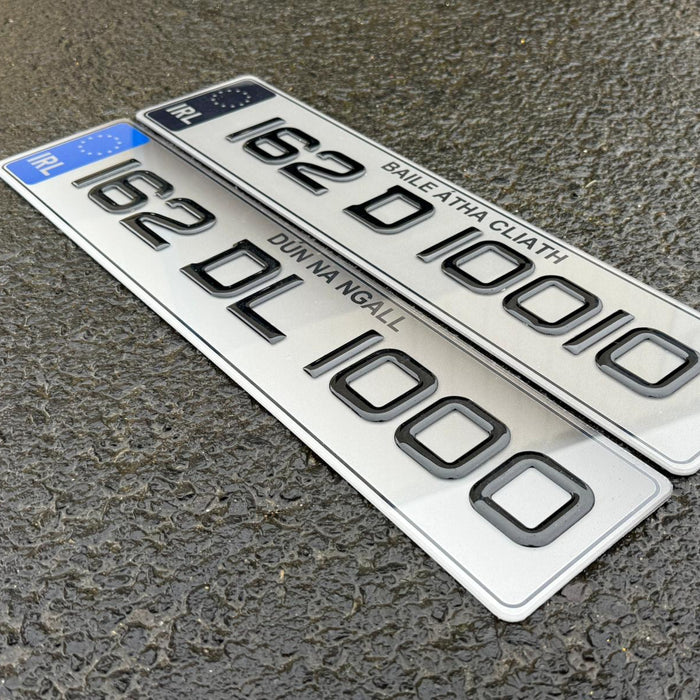 Sporty 3D Gel Show Number Plates