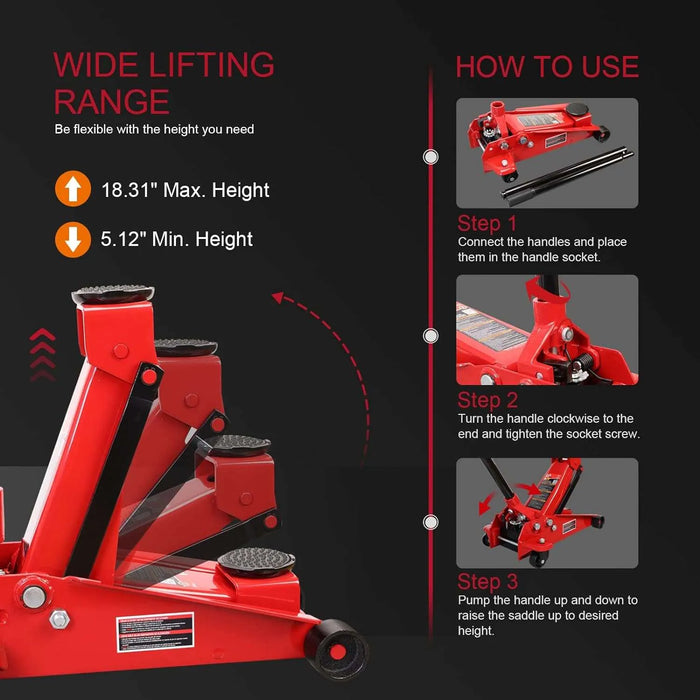 T830025 Big Red Trolley Jack