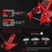 T830025 Big Red Trolley Jack