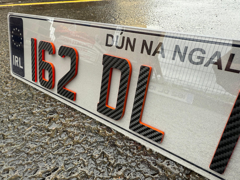 Sporty 4D Show Number Plates