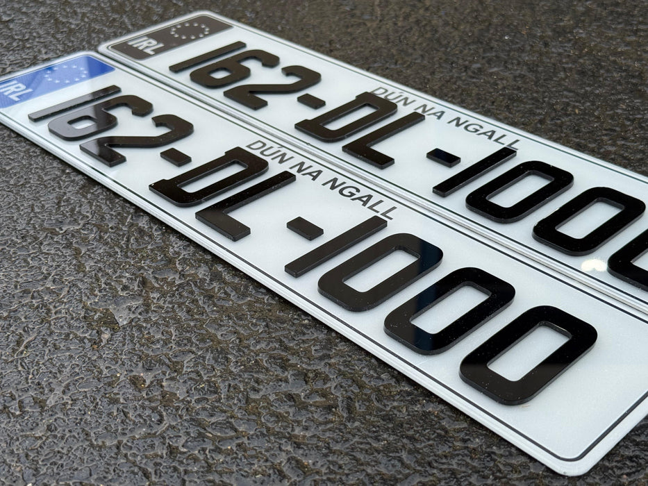 Sporty 4D Show Number Plates