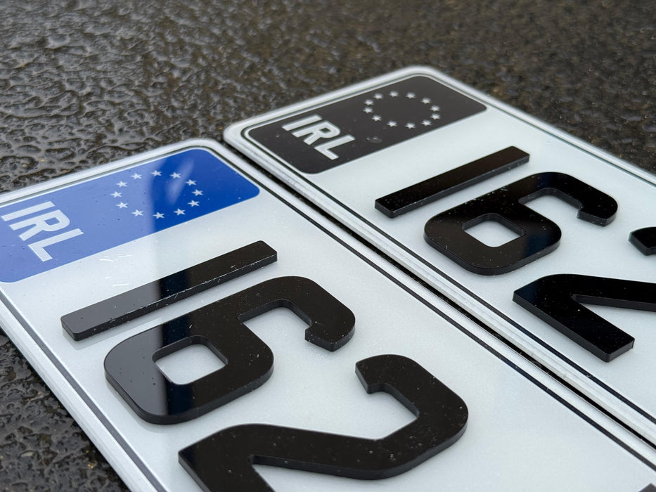 Sporty 4D Show Number Plates