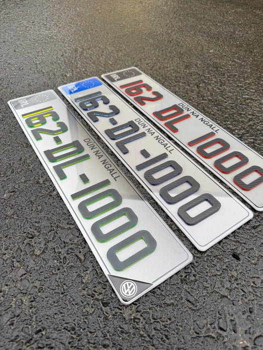 Sporty 4D Show Number Plates