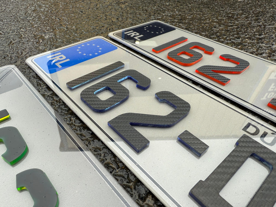 Sporty 4D Show Number Plates