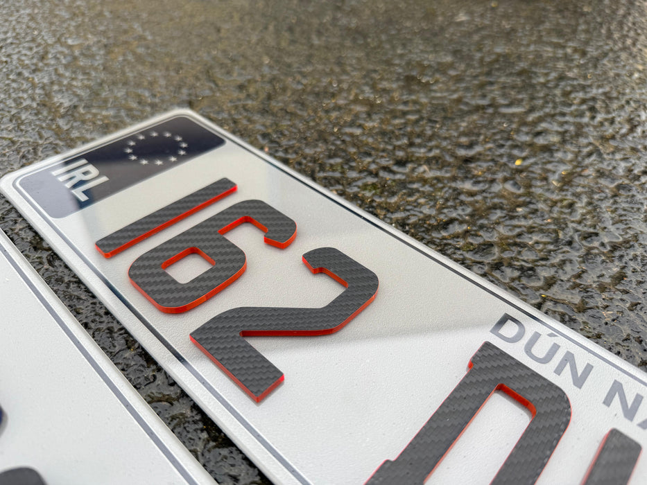 Sporty 4D Show Number Plates