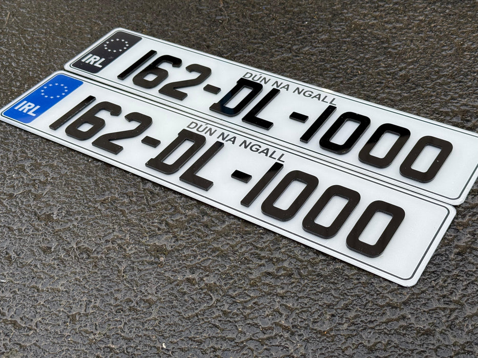 Sporty 4D Show Number Plates