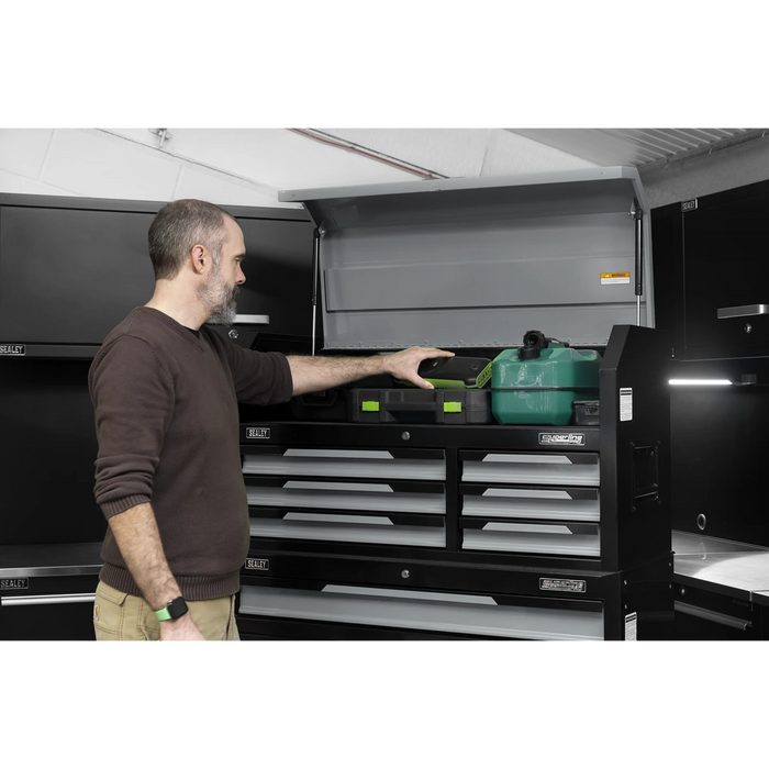 Sealey Rollcab & Topchest Stack 12 Drawer & Cupboard – Grey AP1080GR