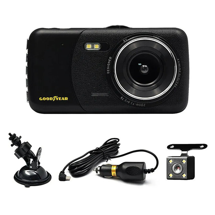 Goodyear Dash Cam with Reverse Camera – Full HD Recording